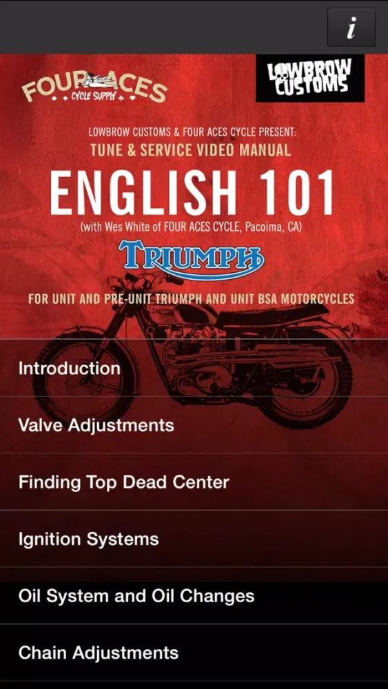 صور English 101 - For Unit and Pre-Unit Triumph and...