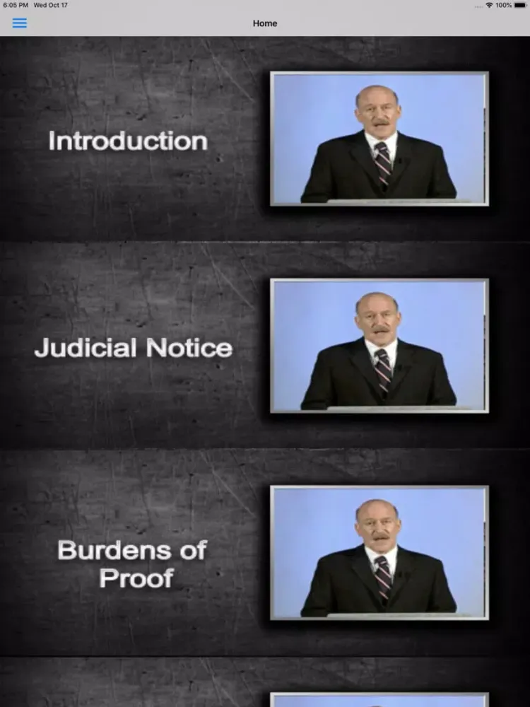 Evidence: Supreme Bar Review iPad  Screenshots