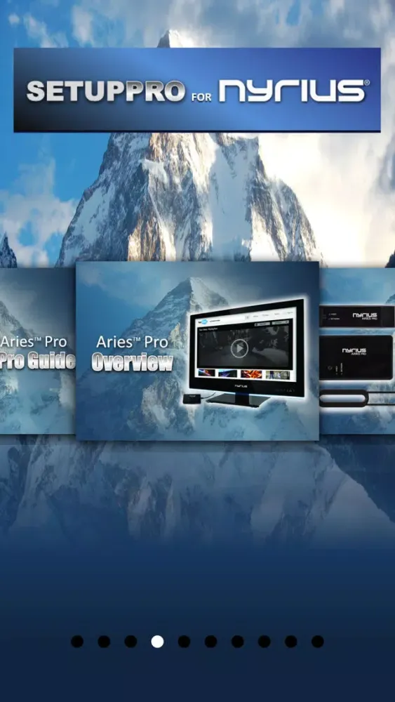 SetupPro for Nyrius Aries Prime, Pro, Home & Wireless Screenshots