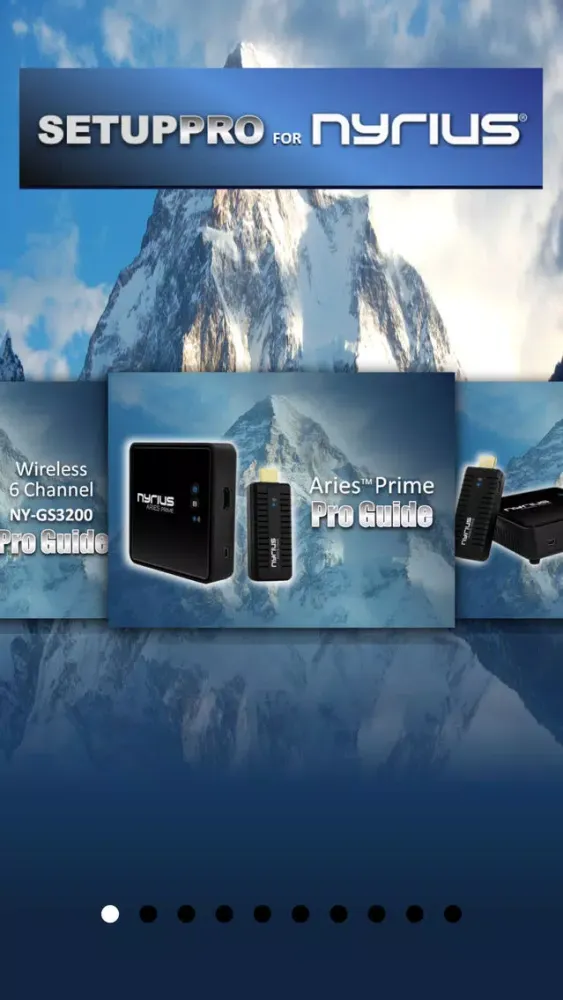 SetupPro for Nyrius Aries Prime, Pro, Home & Wireless Screenshots