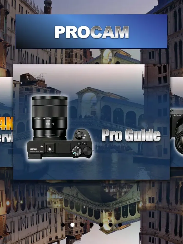 PROCAM for Sony a6500 iPad  Screenshots