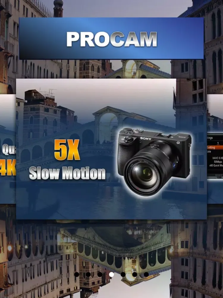 PROCAM for Sony a6500 iPad  Screenshots