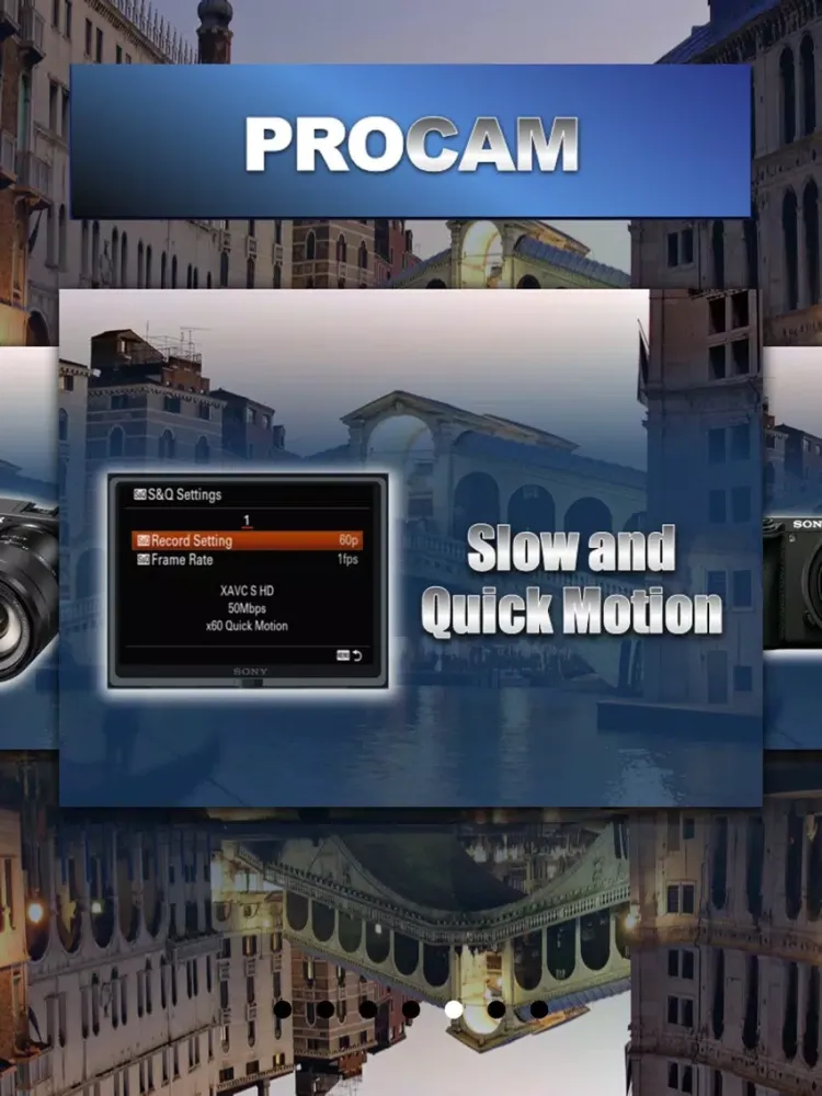 PROCAM for Sony a6500 iPad  Screenshots