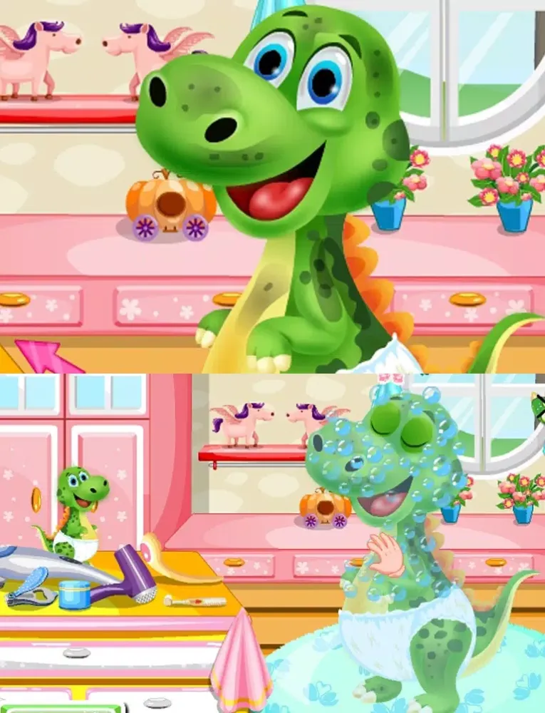 Ảnh chụp màn hình của Baby Dino Pet Spa Salon iPad 