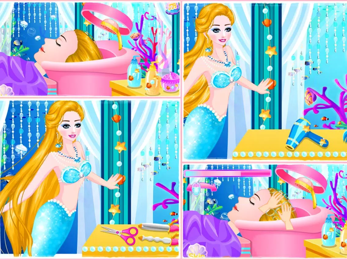 تصاویر Mermaid Princess Hair Salon iPad 