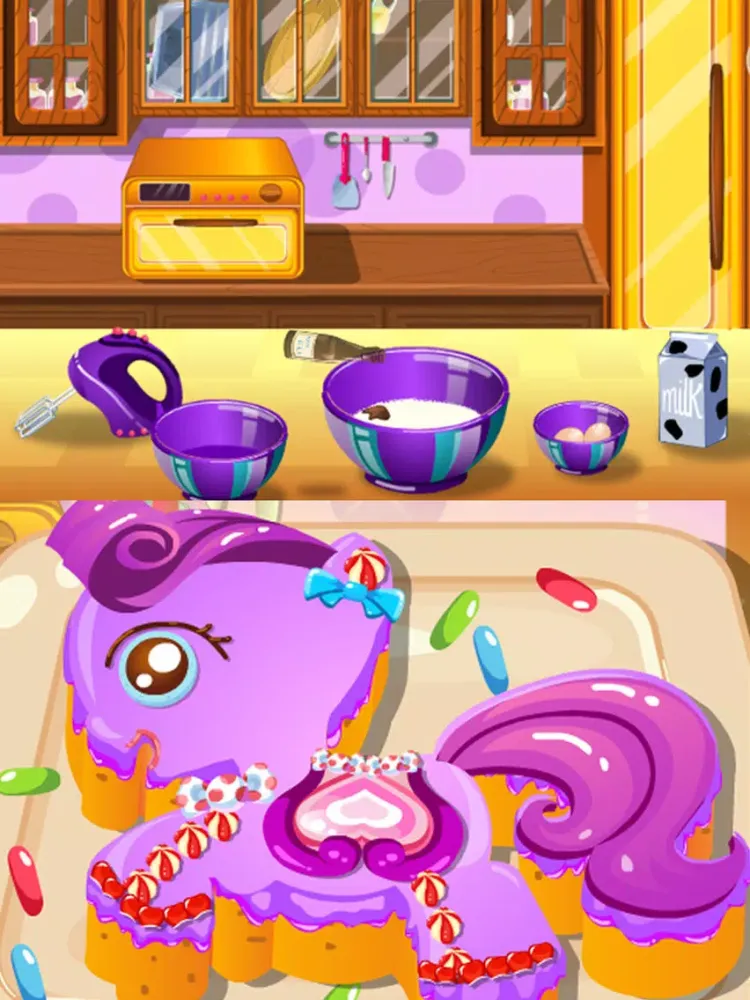 Capturas de tela do Pony Cake Maker iPad 