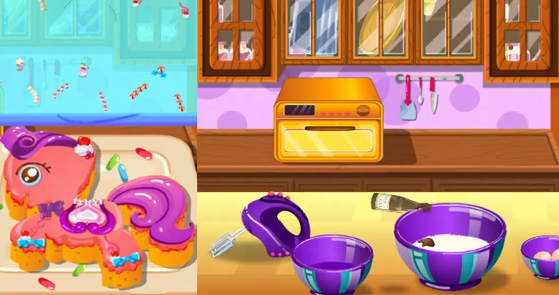 Capturas de tela do Pony Cake Maker