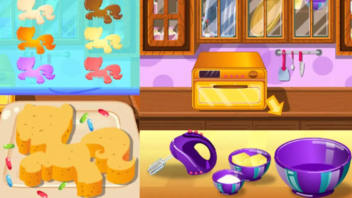 Capturas de tela do Pony Cake Maker