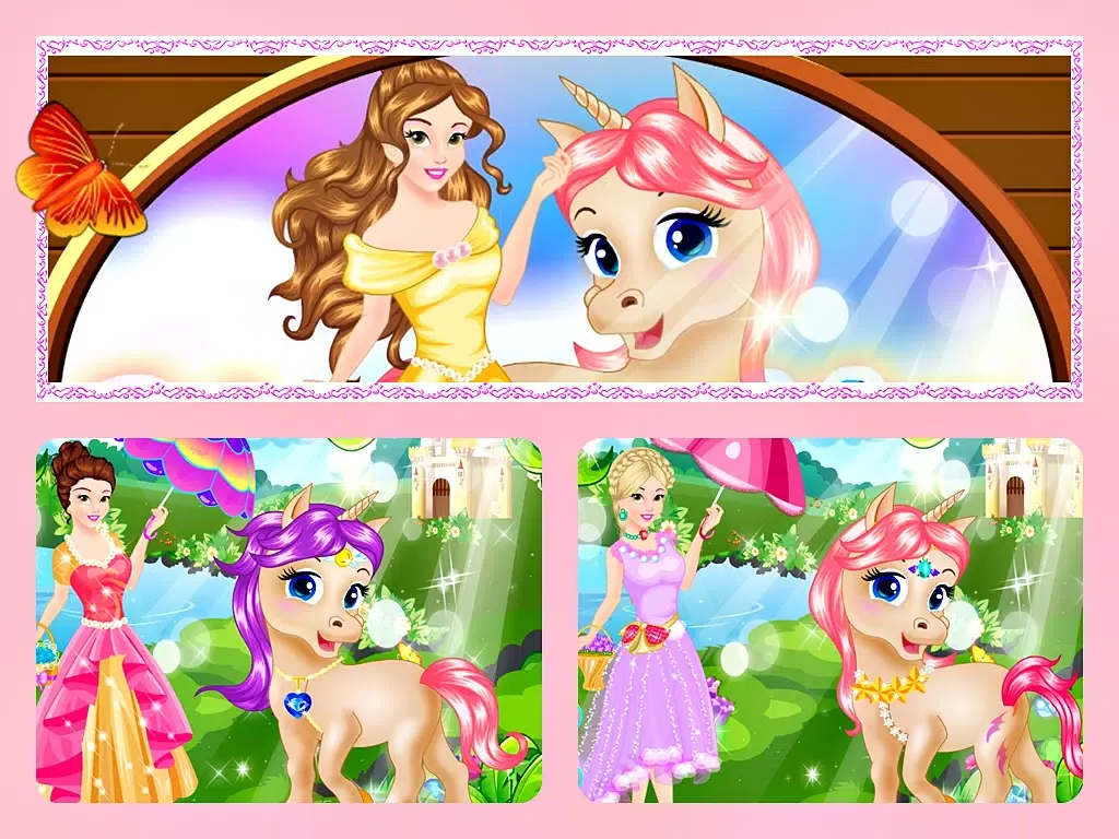 Princess and her Magic Unicorn iPad 应用截图