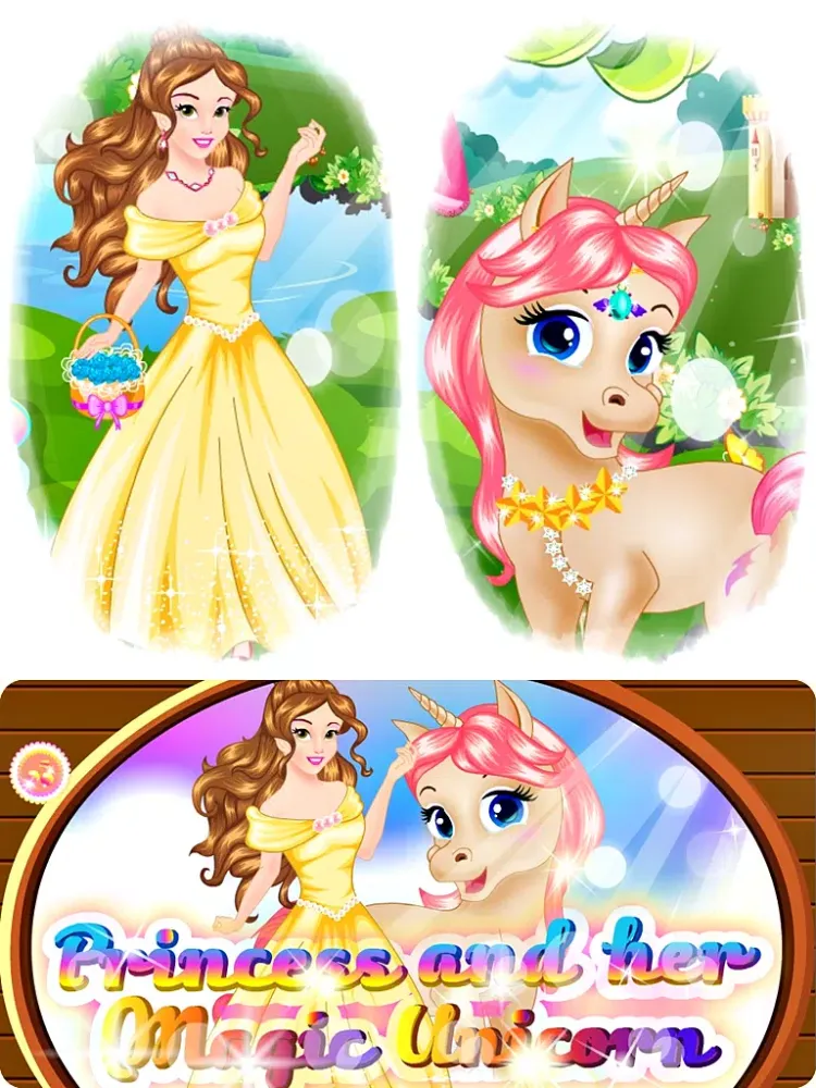 Princess and her Magic Unicorn iPad 应用截图