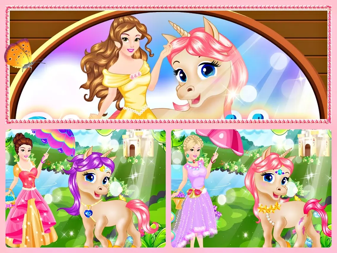 Princess and her Magic Unicorn iPad 应用截图