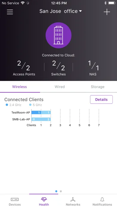 Tangkapan layar NETGEAR Insight