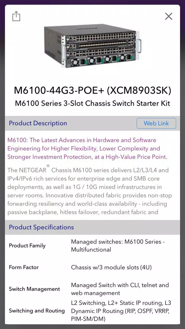 Tangkapan skrin NETGEAR Product Selector