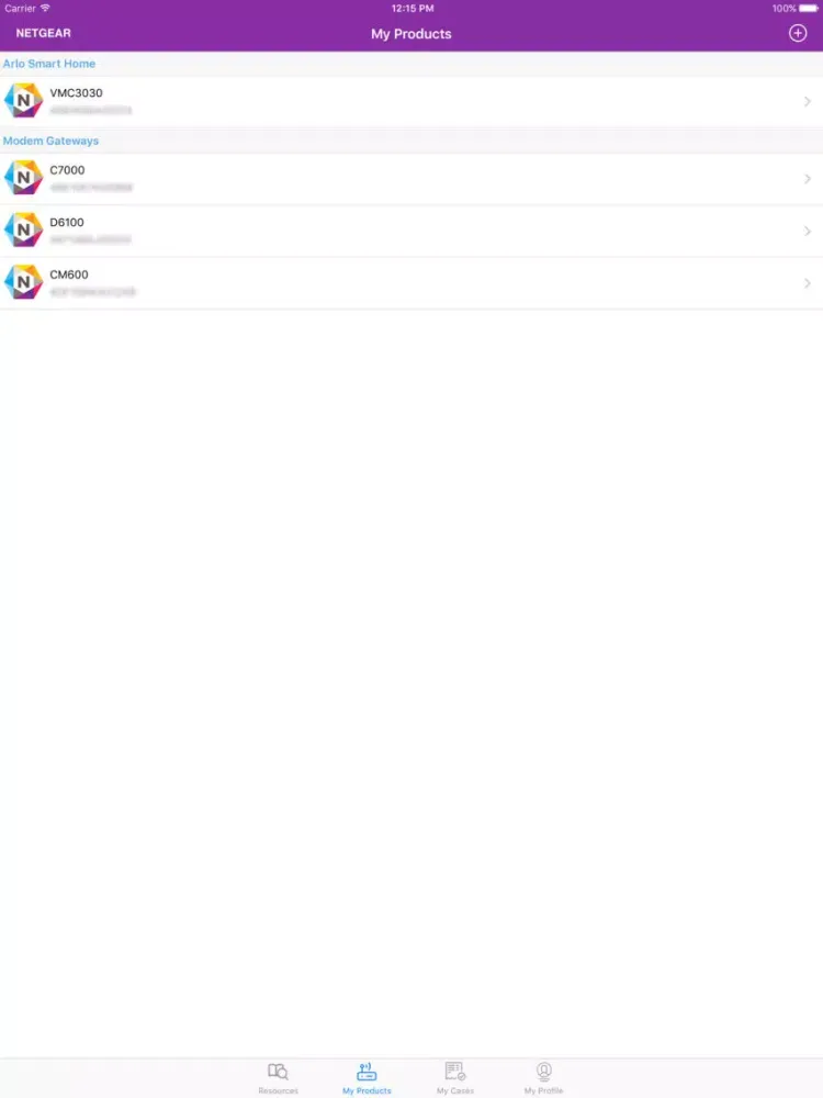 NETGEAR Support iPad  Ekran Görüntüleri