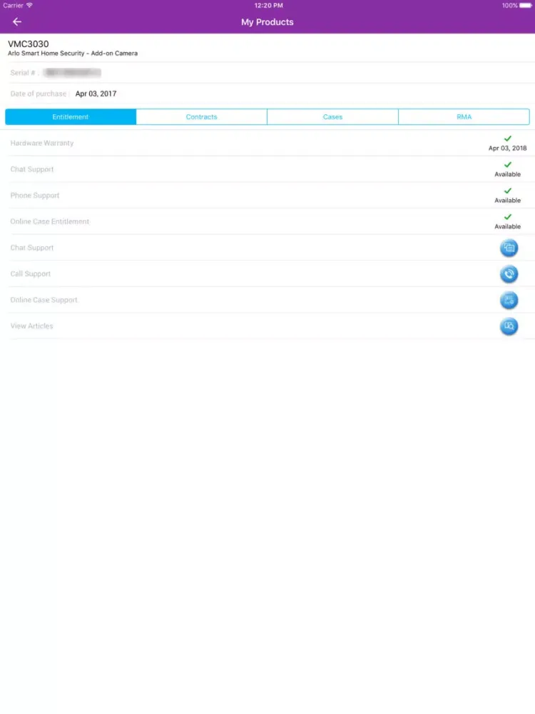 NETGEAR Support iPad  Ekran Görüntüleri