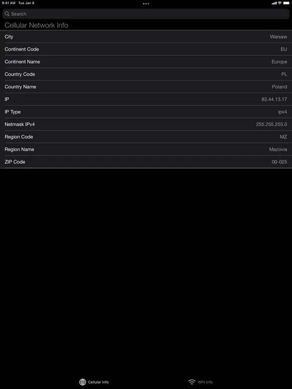 Скриншоты Network Info Scanner iPad 
