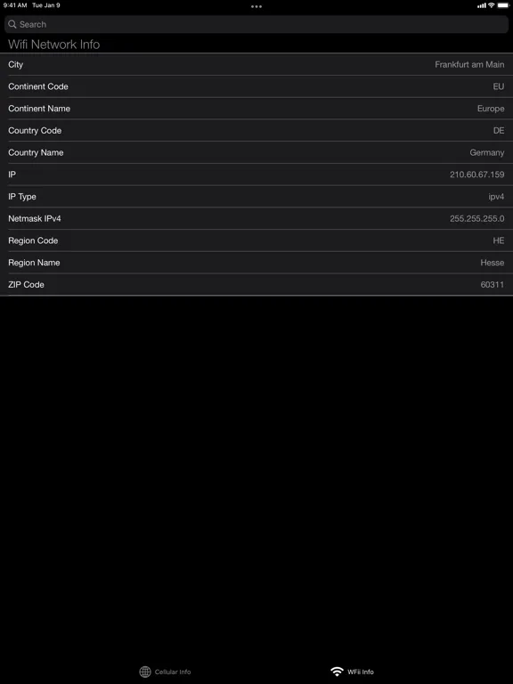 Скриншоты Network Info Scanner iPad 