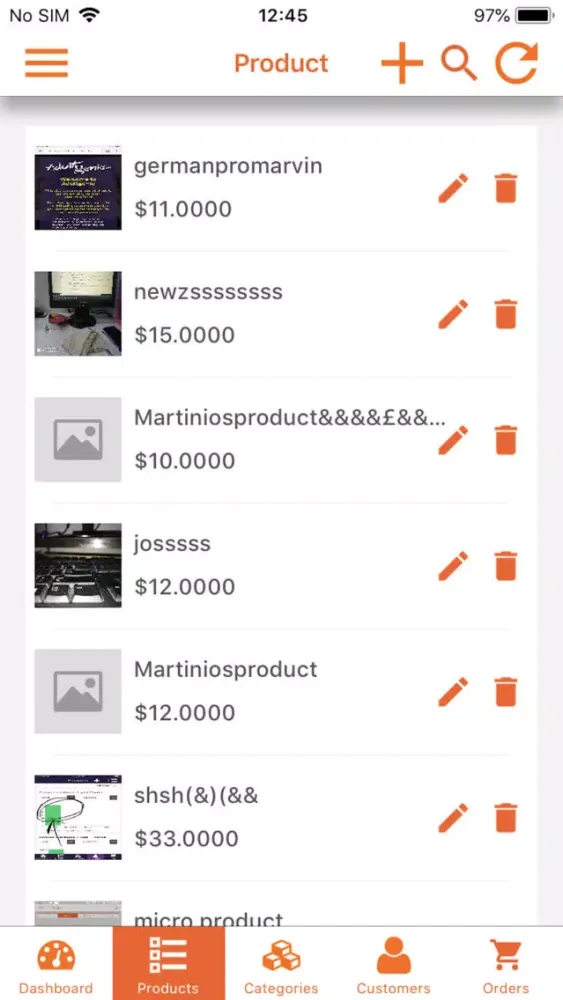 Magento Admin App سکرین شاٹس