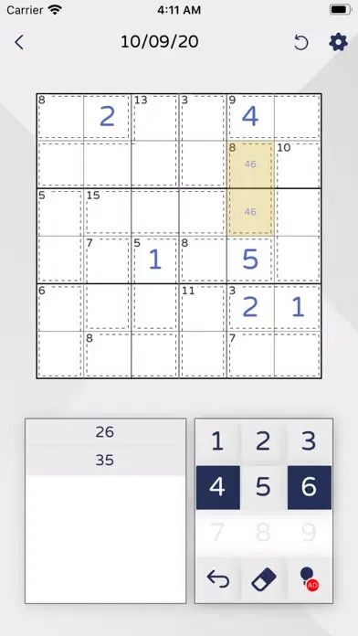 Killer Sudoku - Daily Puzzles スクリーンショット