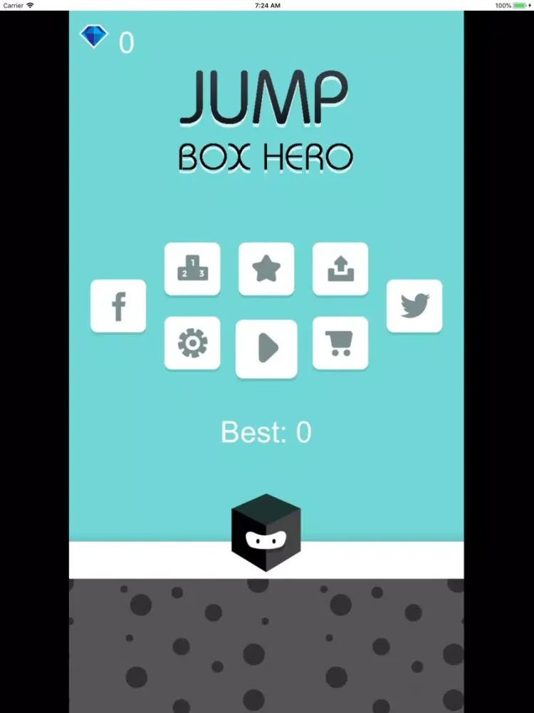 ภาพหน้าจอของ Cube Jump Box Hero iPad 