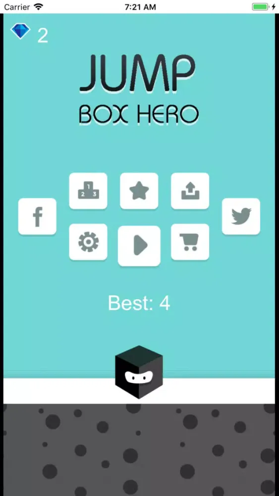 ภาพหน้าจอของ Cube Jump Box Hero