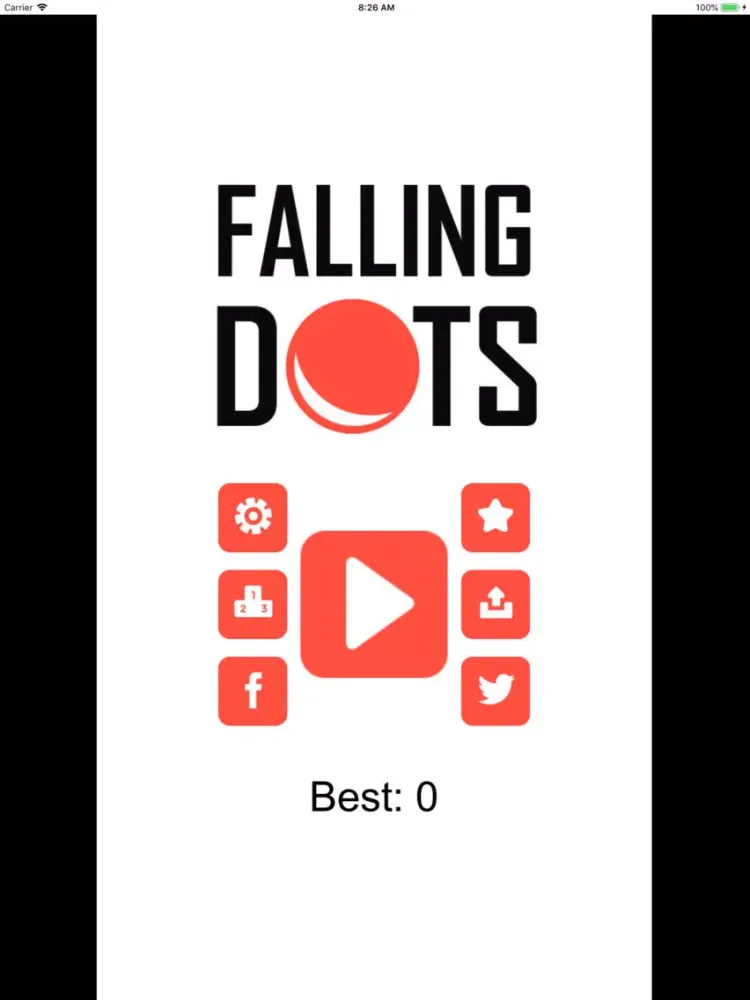 Tangkapan layar FALLING DOTS Arcade iPad 