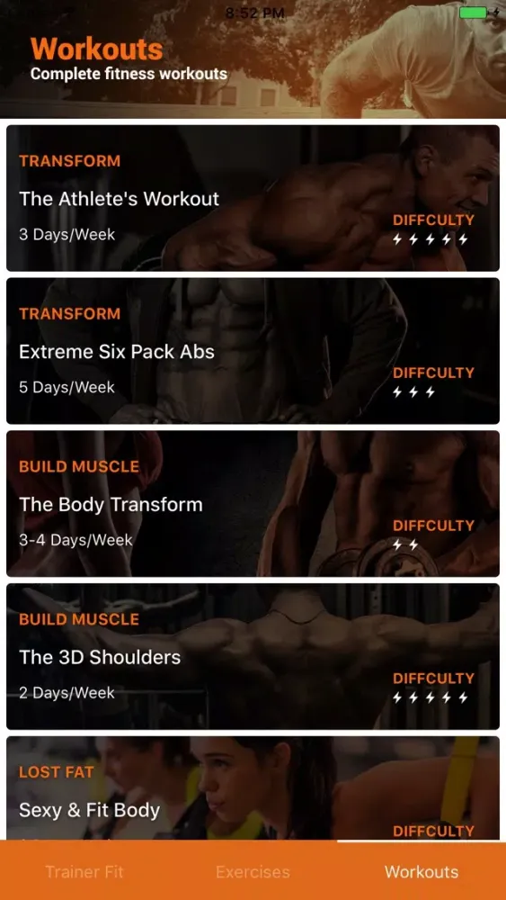 تصاویر FITrainer : your personnal trainer