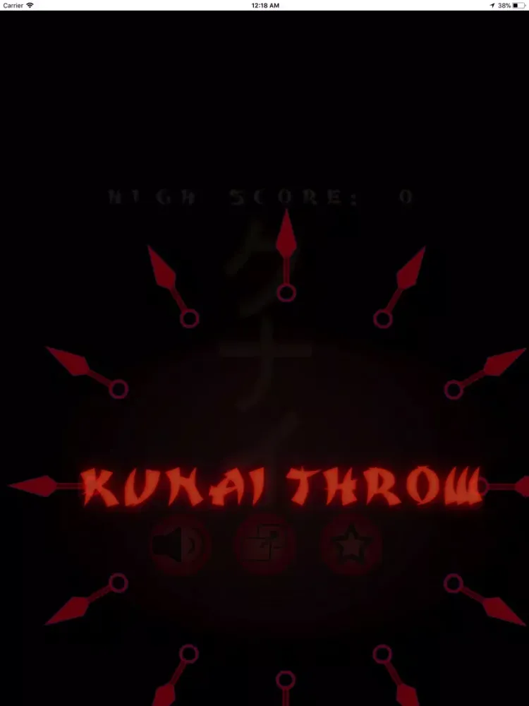 Capturas de pantalla de Kunai Throw iPad 