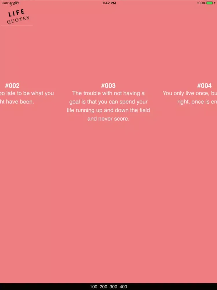 quotes of LIFE: 500 quotes iPad  سکرین شاٹس