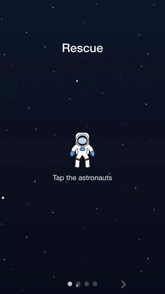 Screenshot di space escape game