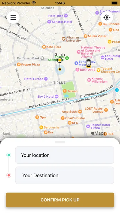 Tangkapan skrin Grand Taxi Tirana