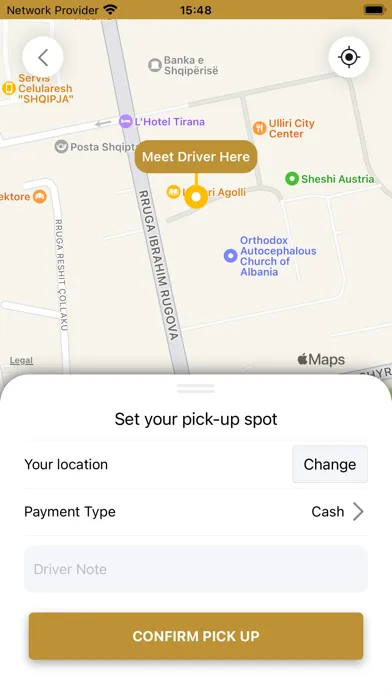 Tangkapan skrin Grand Taxi Tirana