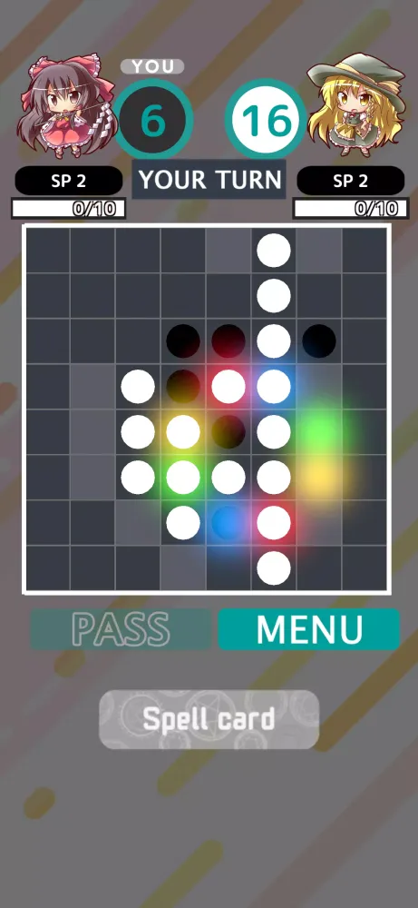 Capturas de pantalla de Touhou Reversi