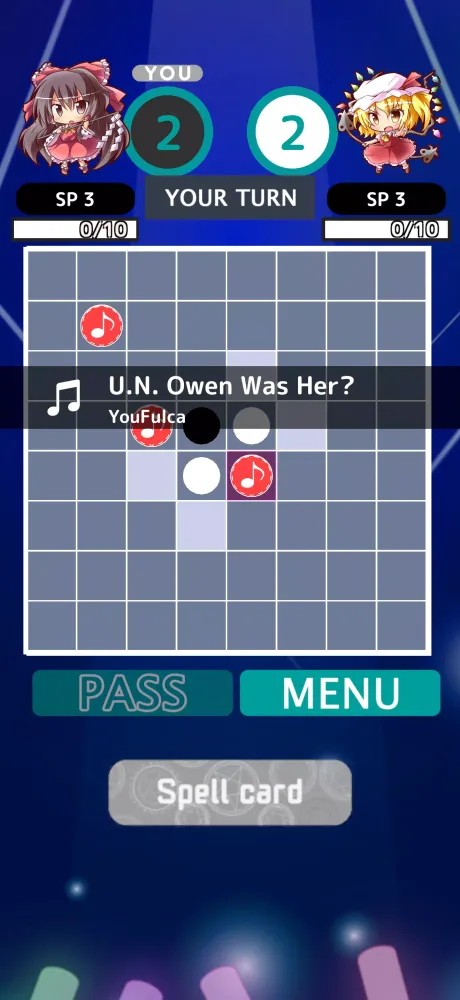 Capturas de pantalla de Touhou Reversi