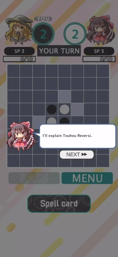 Capturas de pantalla de Touhou Reversi