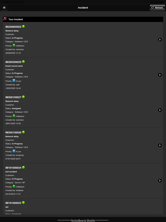 NetkaQuartz ServiceDesk Mobile iPad 应用截图