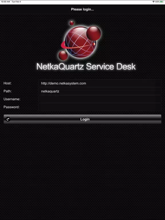 BMA NetkaQuartz ServiceDesk iPad 應用截圖