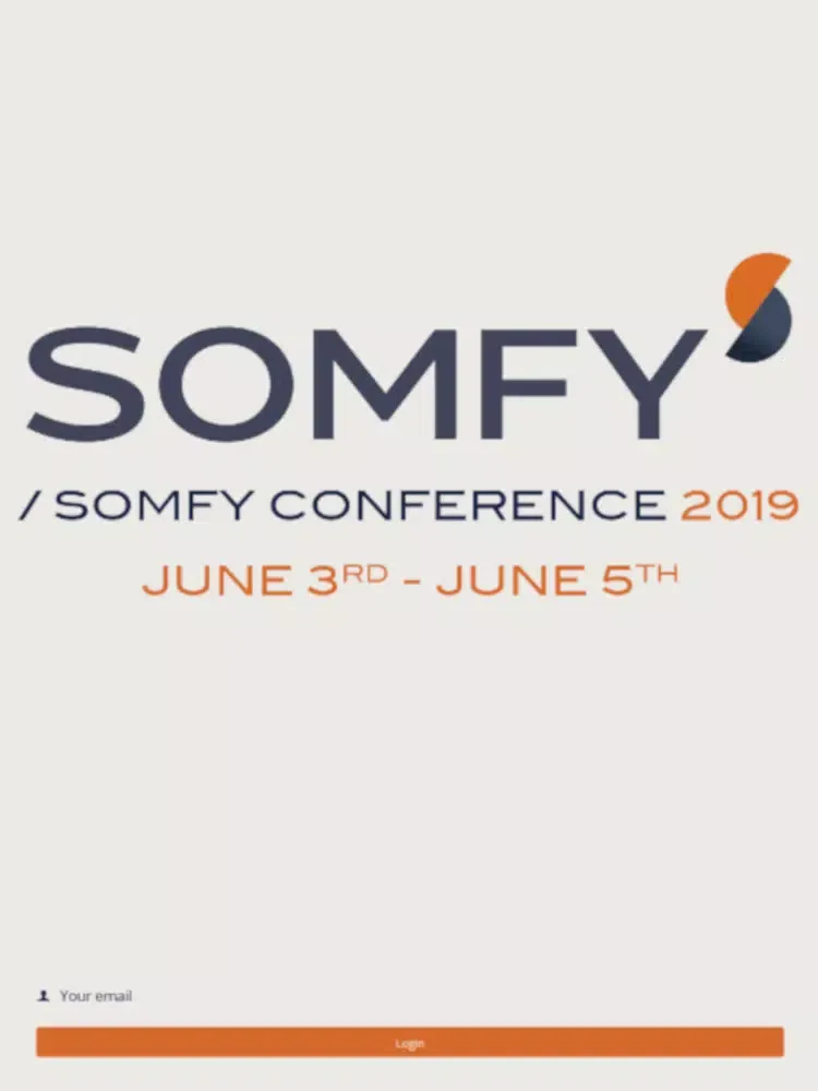 Zrzuty ekranu Somfy Conference 2019 iPad 