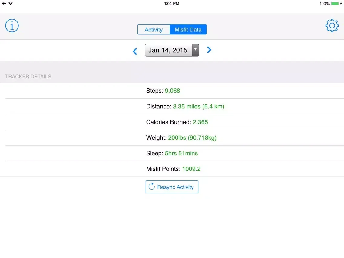 Скриншоты MisfitWatchr - Advanced Misfit Activity Tracker iPad 