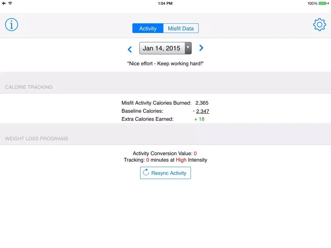 Скриншоты MisfitWatchr - Advanced Misfit Activity Tracker iPad 