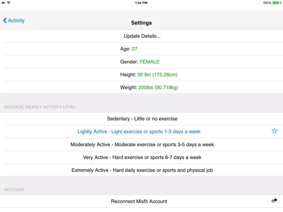 Скриншоты MisfitWatchr - Advanced Misfit Activity Tracker iPad 