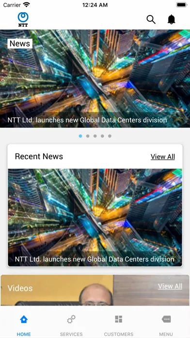 Tangkapan layar NTT India Mobile App