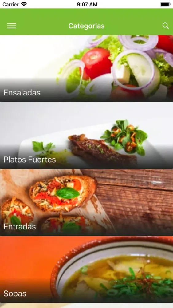 Tangkapan layar Cocina al Día