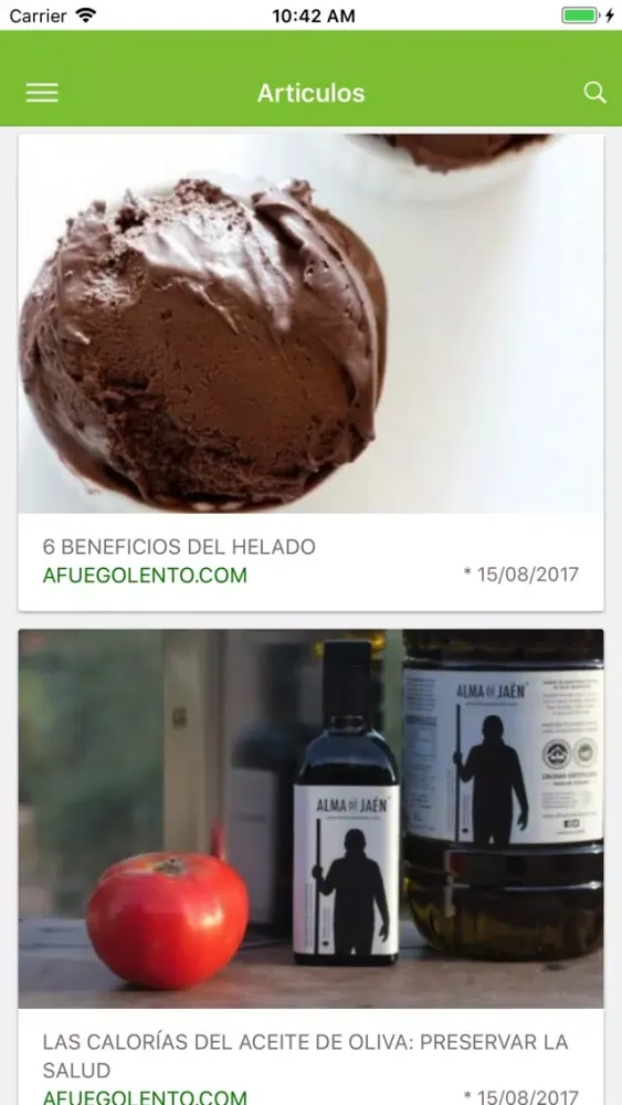 Tangkapan layar Cocina al Día