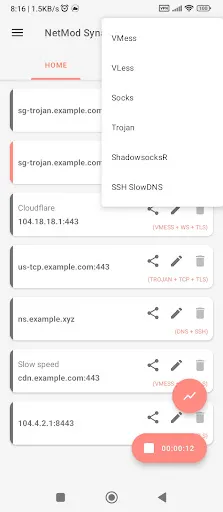 NetMod VPN Client (V2Ray/SSH) Screenshots