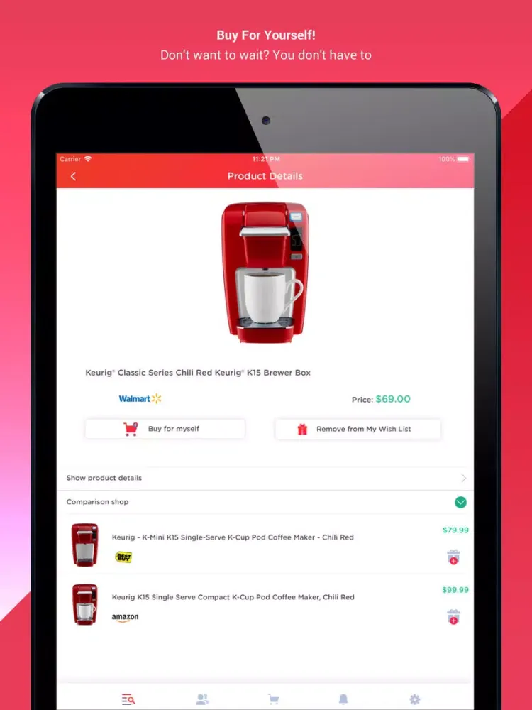 ภาพหน้าจอของ Wishworks: Build Wish Lists iPad 