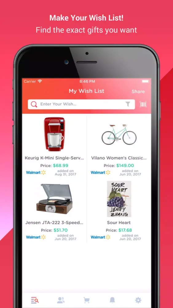 ภาพหน้าจอของ Wishworks: Build Wish Lists