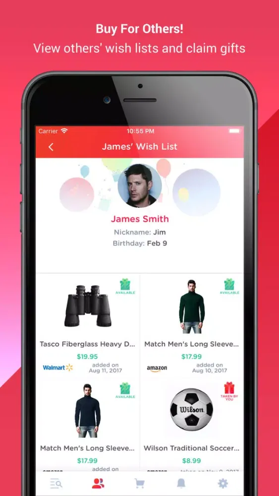 ภาพหน้าจอของ Wishworks: Build Wish Lists
