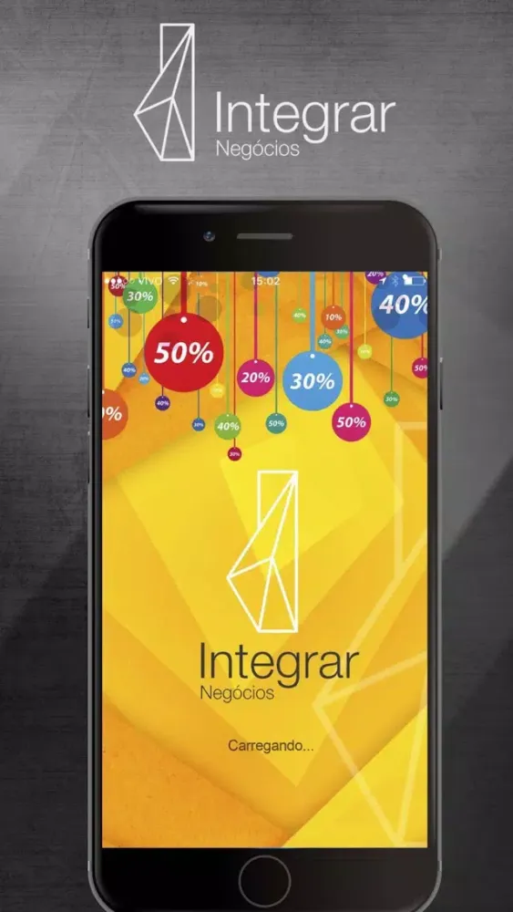 Capturas de tela do Integrar Negócios