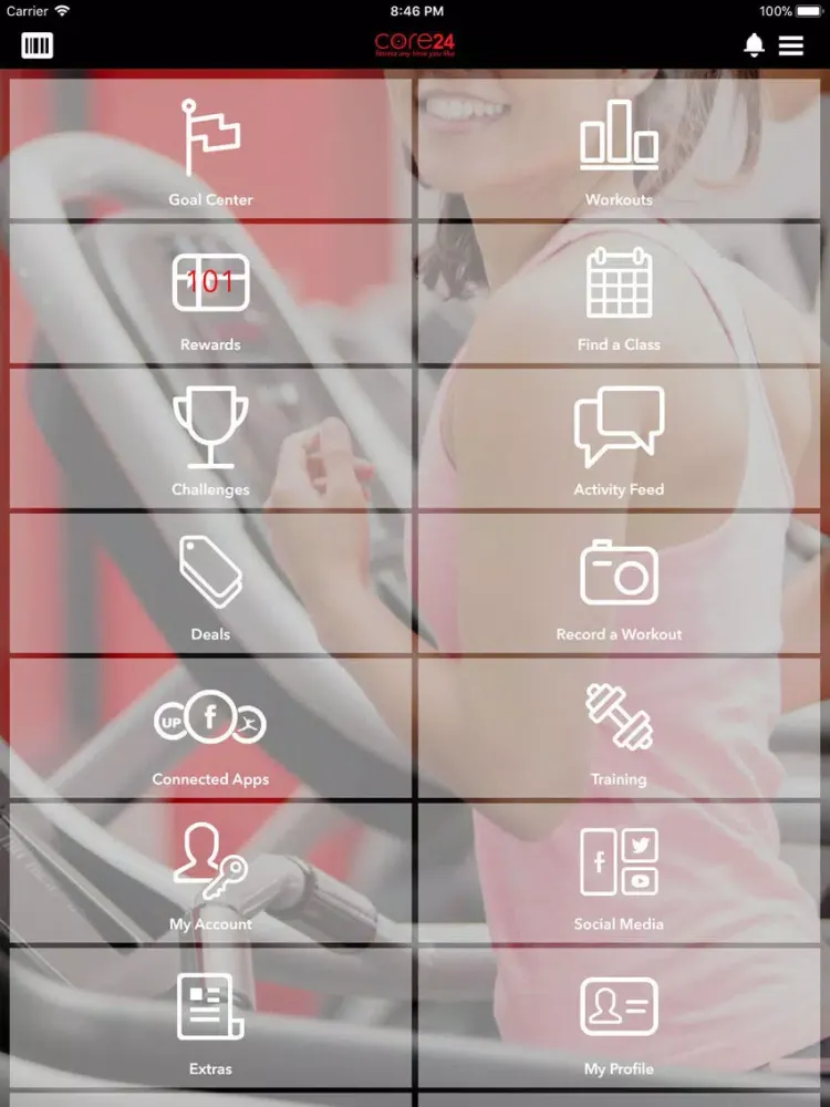 Screenshot di Core 24 iPad 